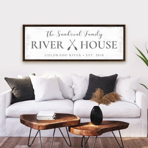 Custom River Signs | Welcome To The River House Sign | River House Signs | Personalized River House Sign | River Signs