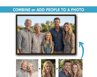 Add Loved Ones to Combine Family Picture, Remove People or Object from Photo, Photoshop Grandparents into Wedding Image Editing and Printing
