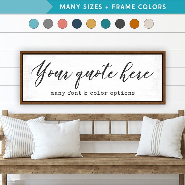 Custom Canvas Quote | Custom Quotes on Canvas | Customized Framed Canvas Quote Available | Personalized Signs | by Pretty Perfect Studio