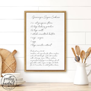 Personalized Recipe For Wall Family Recipe Sign Recipe Handwriting Handwritten Recipe Hand Written Recipe Keepsake Keto Recipe image 1