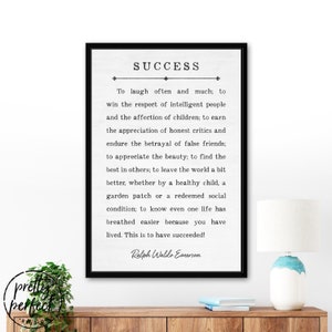Ralph waldo emerson success
