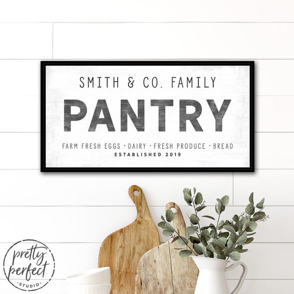 Personalized Pantry Signs