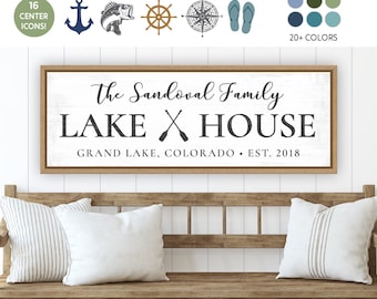 Custom Lake House Sign | Lake House Decor | Lake House Sign Personalized | Lake Life Sign | Family Lake House Signs | Lake House Sign