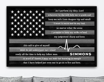 EMT Paramedic Gift | Gift For EMS | Paramedic Prayer