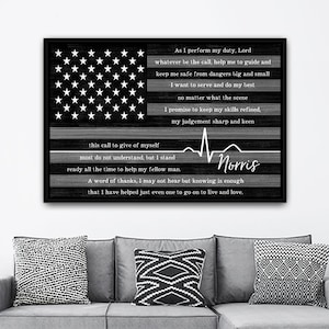 Paramedic Gifts for EMS EMT Prayer Gifts | Thin White Line Ems Prayer Gifts | Personalized Paramedic Gifts