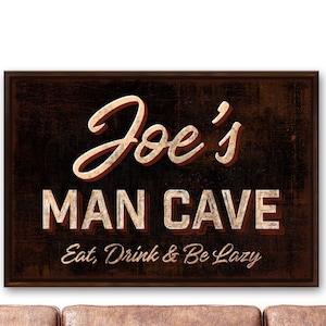 Man Cave Sign Personalized