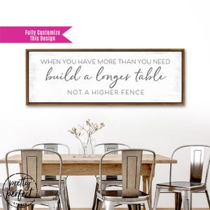 When You Have More Than You Need Build A Longer Table Not a Higher Fence | Build a Longer Table