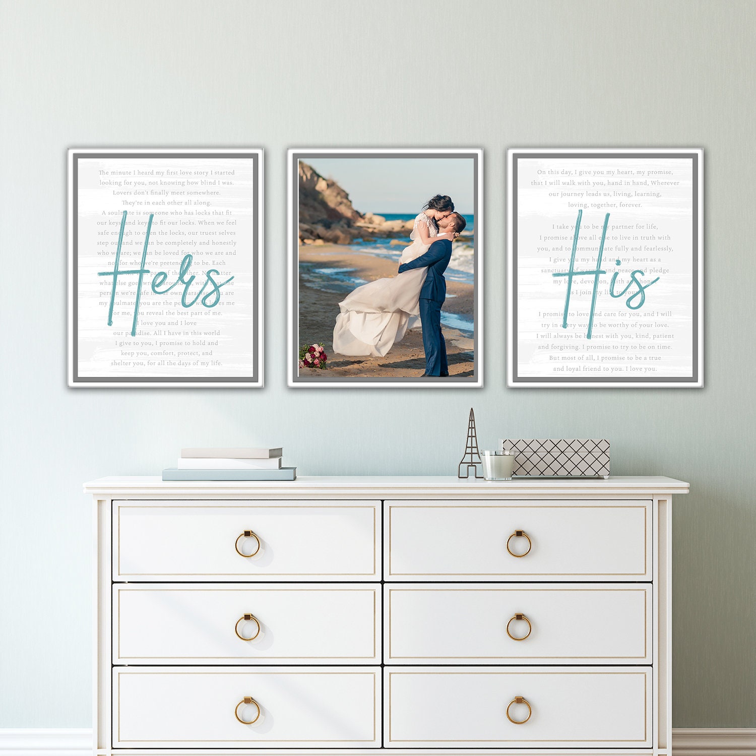 Wedding Vows Canvas Vows on Canvas Wedding Vows Framed Etsy