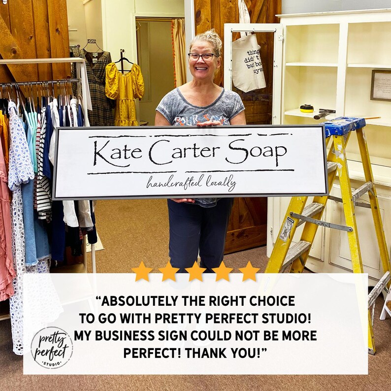 Store interior featuring custom indoor signs and personalized business signage wall art.