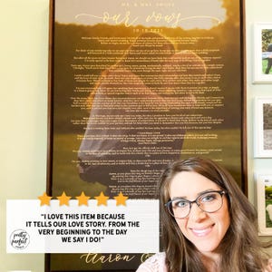 Custom Song Lyrics on Canvas Wall Art, His and Hers Wedding Anniversary Gift Personalized, Music First Dance Song image 14