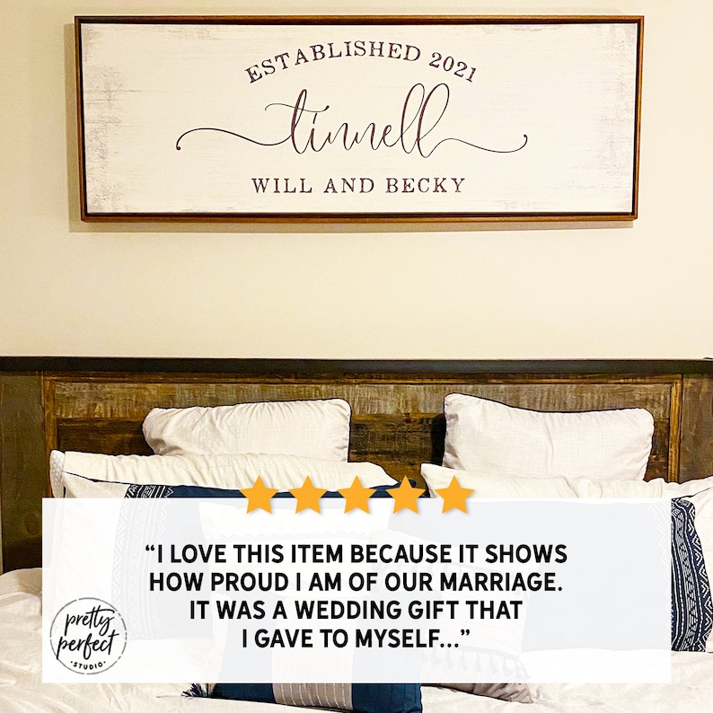 family sign, customer review