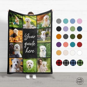 Custom Pet Picture Blanket, Pet Memorial Blanket, Dog Bereavement Gift, Dog Passing Away Gift, Dog Remembrance, Pet Photo, Dog Sympathy Gift