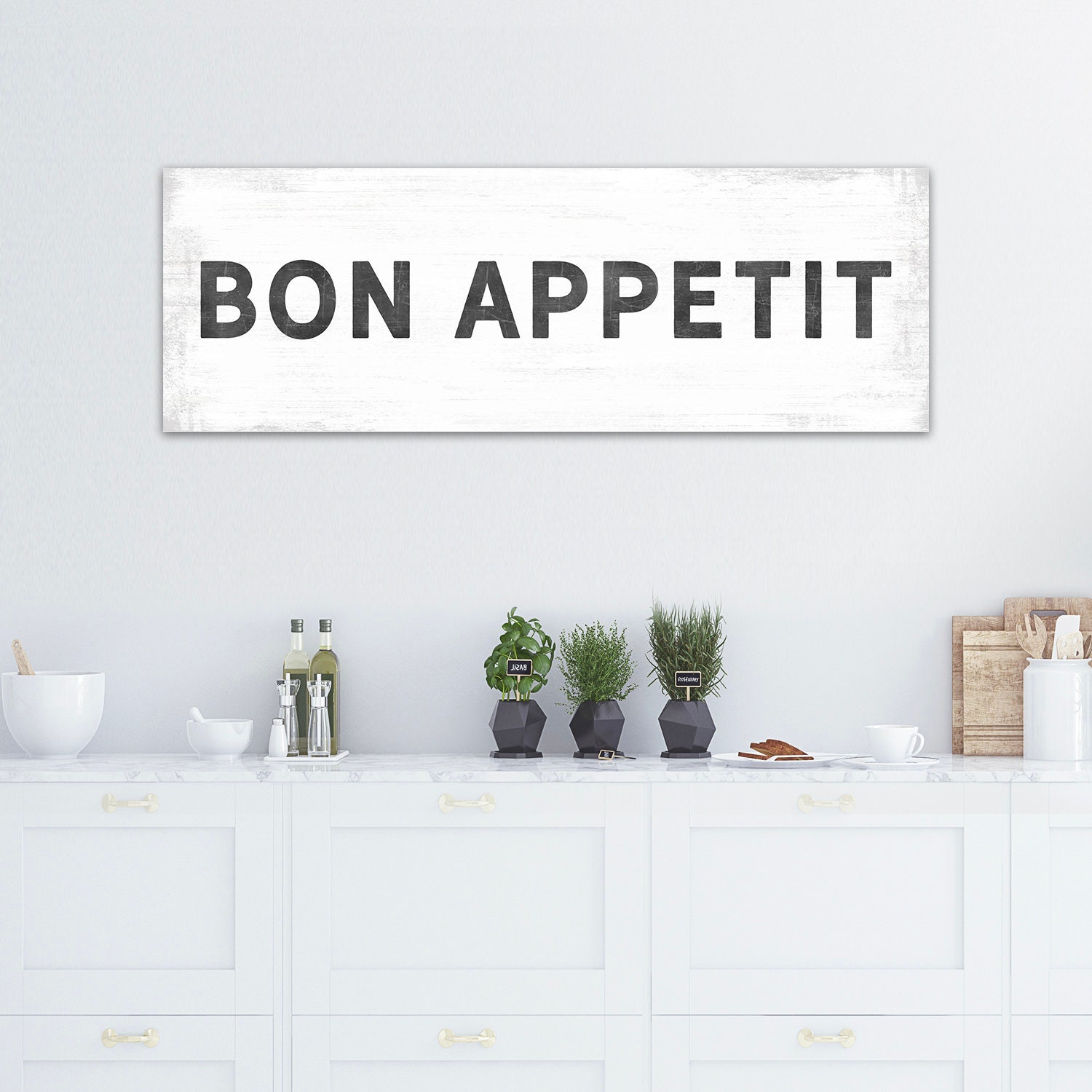 Large Bon Appetit Sign Bon Appetit Wall Art Bon Appetit | Etsy