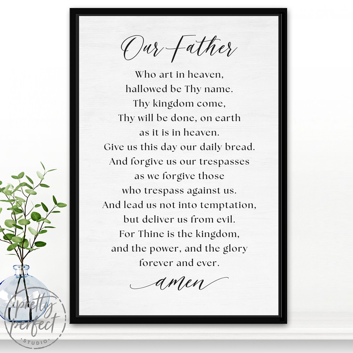The Lord's Prayer Wall Art - Etsy