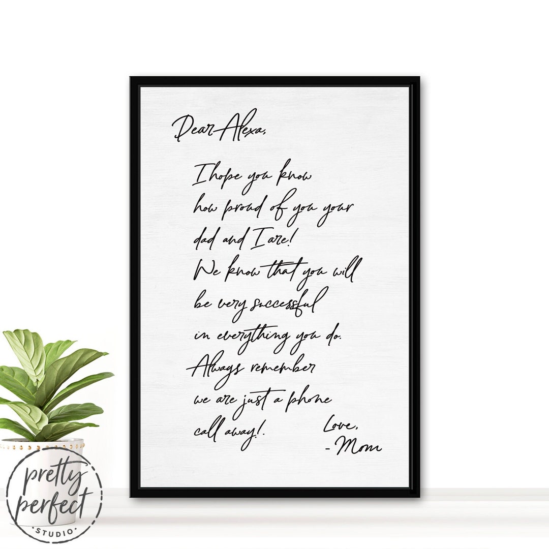 Custom Handwriting Sign for Loved Ones Writing, Personalized ...