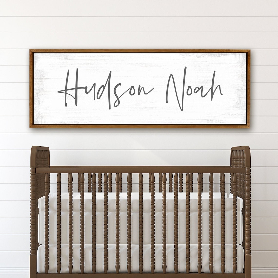 Personalized Boy Name Sign for Nursery Rustic Above the Crib Etsy