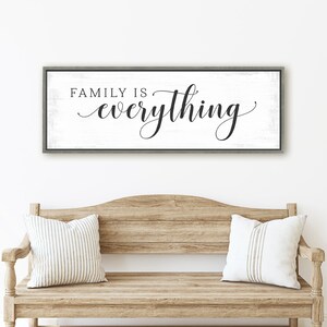 Family is Everything Sign Family is Everything Wall Art Family is ...