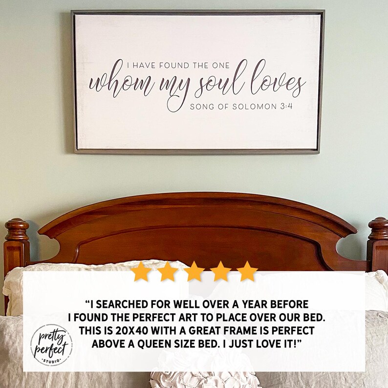 Customer product review for custom bible verse by Pretty Perfect Studio
