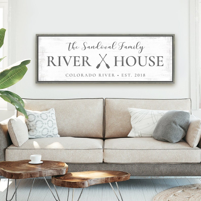 River Signs Personalized to the River House Sign Etsy