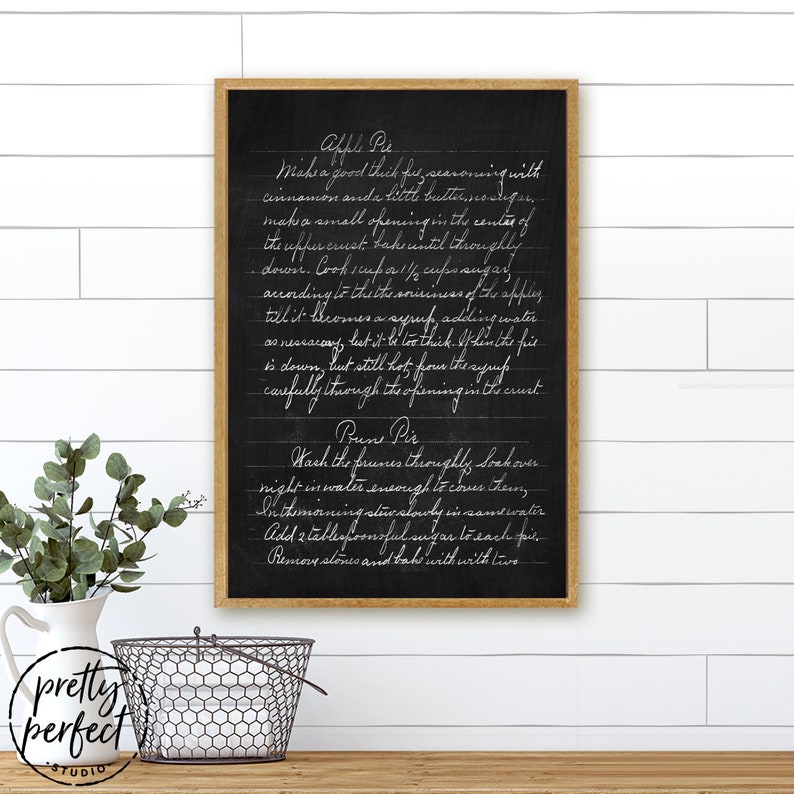 Personalized Recipe For Wall Family Recipe Sign Recipe Handwriting Handwritten Recipe Hand Written Recipe Keepsake Keto Recipe image 10