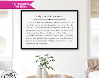 Write It On Your Heart Poem by Ralph Waldo Emerson
