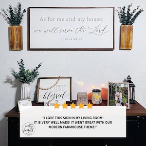 Customer product review for personalized bible verse As for me and my house we will serve the Lord Joshua 24:15 by Pretty Perfect Studio