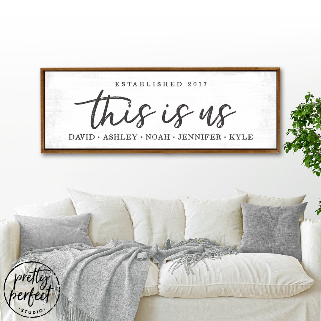 This is Us Personalized Sign This is Us Sign Customized This is Us Etsy