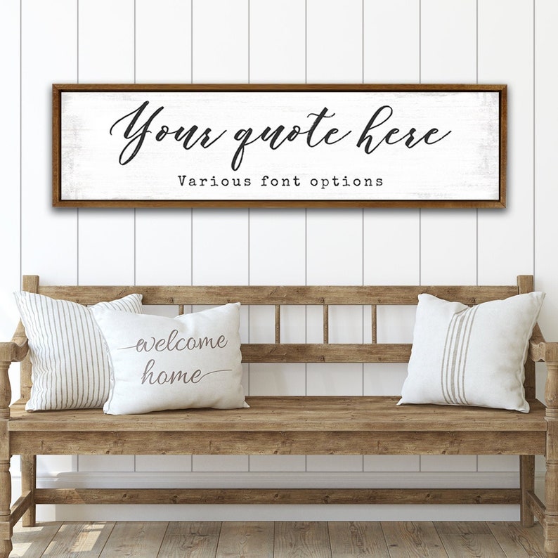 Create Your Own Custom Canvas Quote Sign, Personalized Inspirational Bible Verse & Motivational Sayings, Scriptures, Song Lyrics On Wall Art 