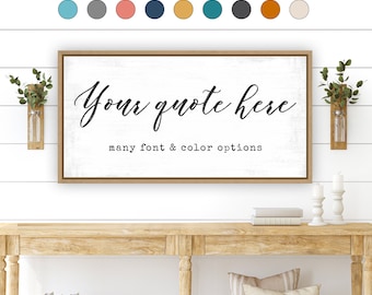Custom Quote Canvas Signs: Personalized Wall Art Decor