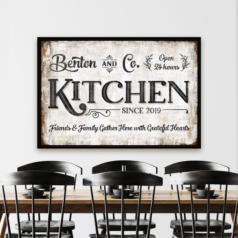 Kitchen Signs Personalized Custom Kitchen Sign Etsy