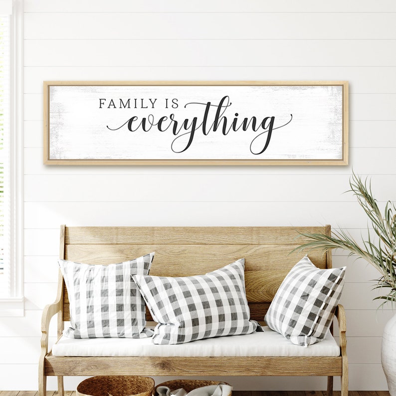 Family is Everything Sign Family is Everything Wall Art | Etsy