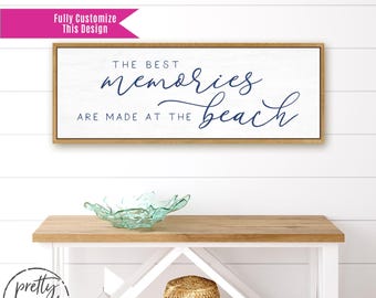 Beach Memories Sign | Beach House Wall Art | The Best Memories Are Made At The Beach