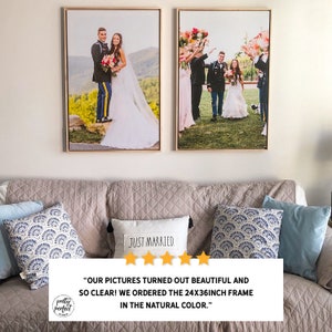 Personalized Picture Photo on Canvas Image On Canvas Custom Photo Canvas Photo, Couples Picture image 2