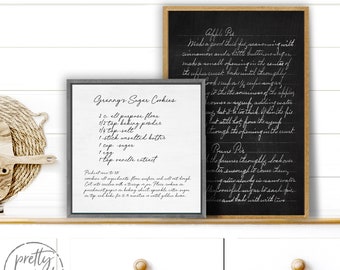Personalized Recipe For Wall | Family Recipe Sign | Recipe Handwriting | Handwritten Recipe | Hand Written Recipe Keepsake | Keto Recipe