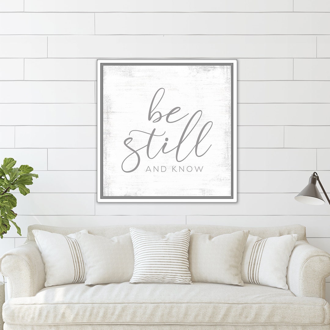Be Still and Know Sign - Etsy