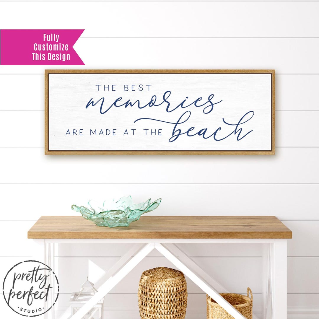 Beach Memories Sign | Beach House Wall Art | the Best Memories Are Made ...