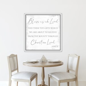 Bless Us Oh Lord Sign | Bless Us Oh Lord for These Thy Gifts - Etsy
