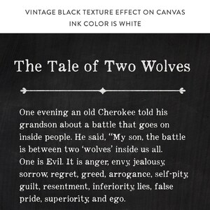 Tale of Two Wolves Art, the Tale of Two Wolves Print - Etsy
