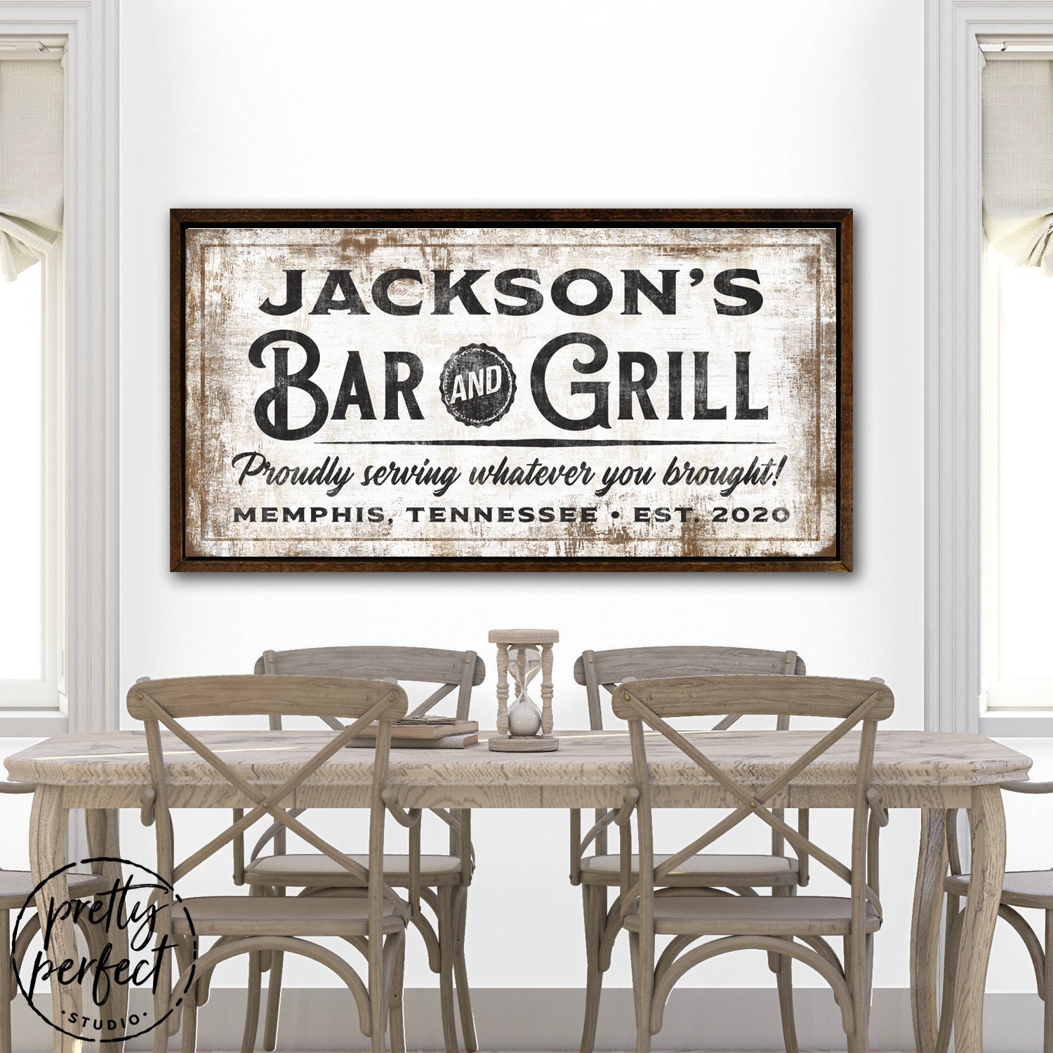 Custom Bar Signs Personalized Bar Wall Decor Bar and Grill Etsy
