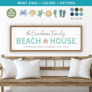 Personalized Beach House Sign