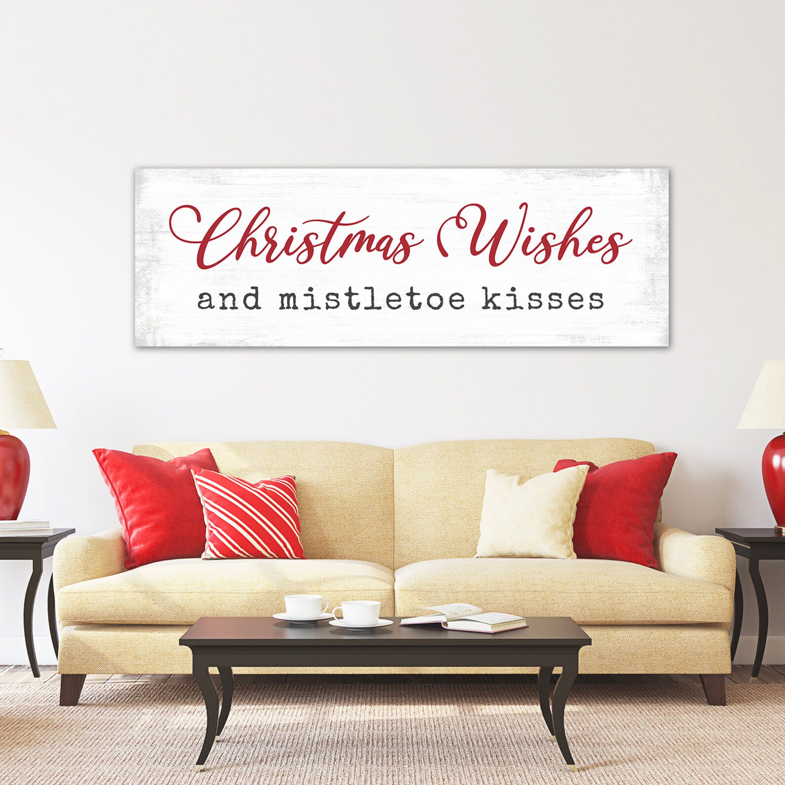 Large Christmas Sign Christmas Canvas Christmas Wall Art | Etsy