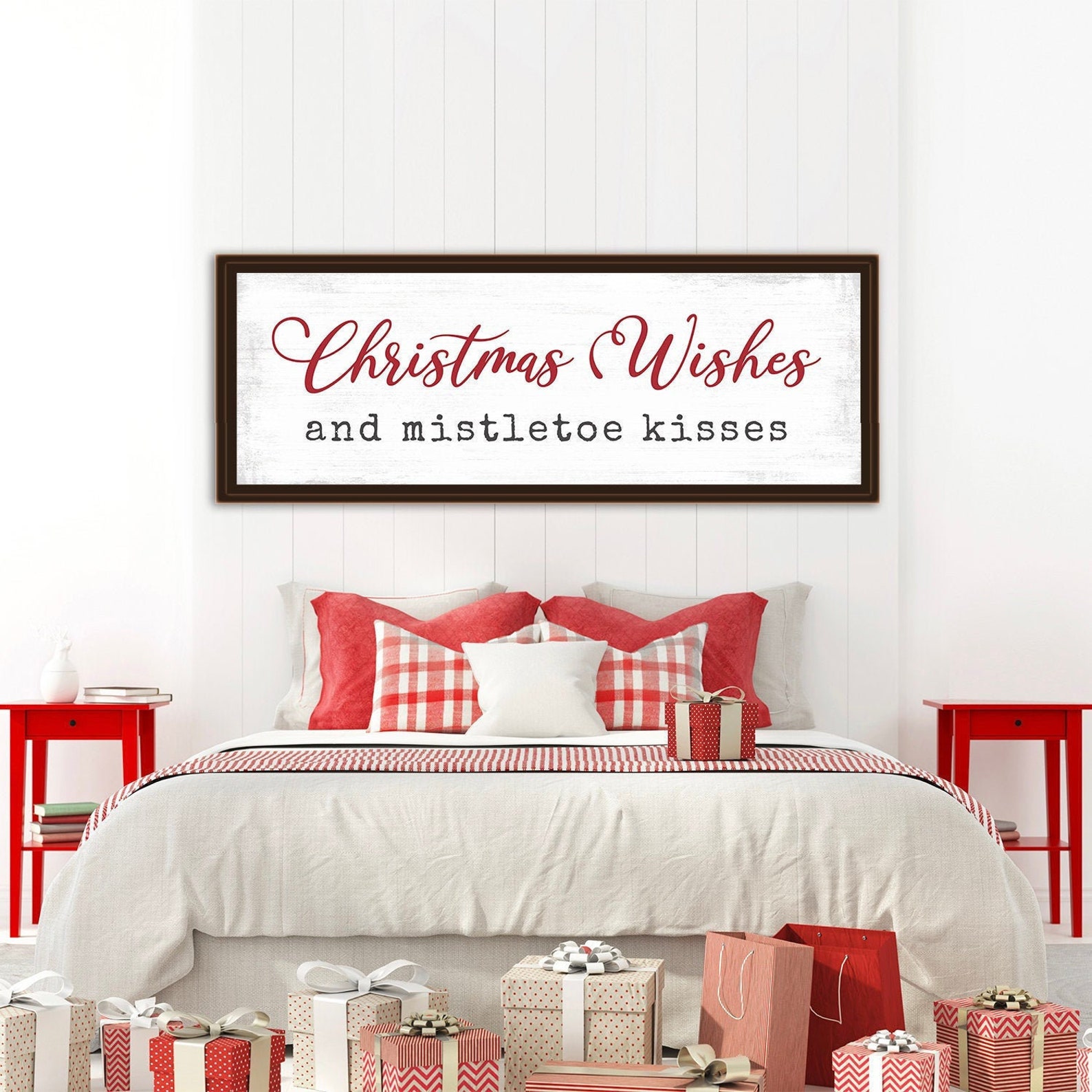 Large Christmas Sign Christmas Canvas Christmas Wall Art | Etsy