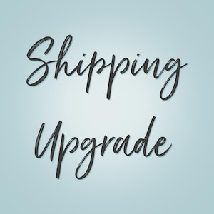 SHIPPING Upgrade - Shipping Upgrade ONLY