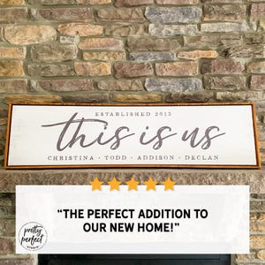 This Is Us Personalized Sign | This Is Us Sign Customized | This Is Us image 12