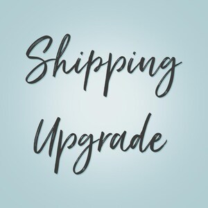 SHIPPING Upgrade - Shipping Upgrade ONLY