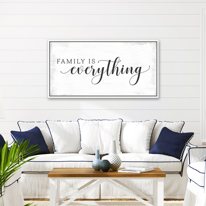 Family is Everything Sign Family is Everything Wall Art Etsy