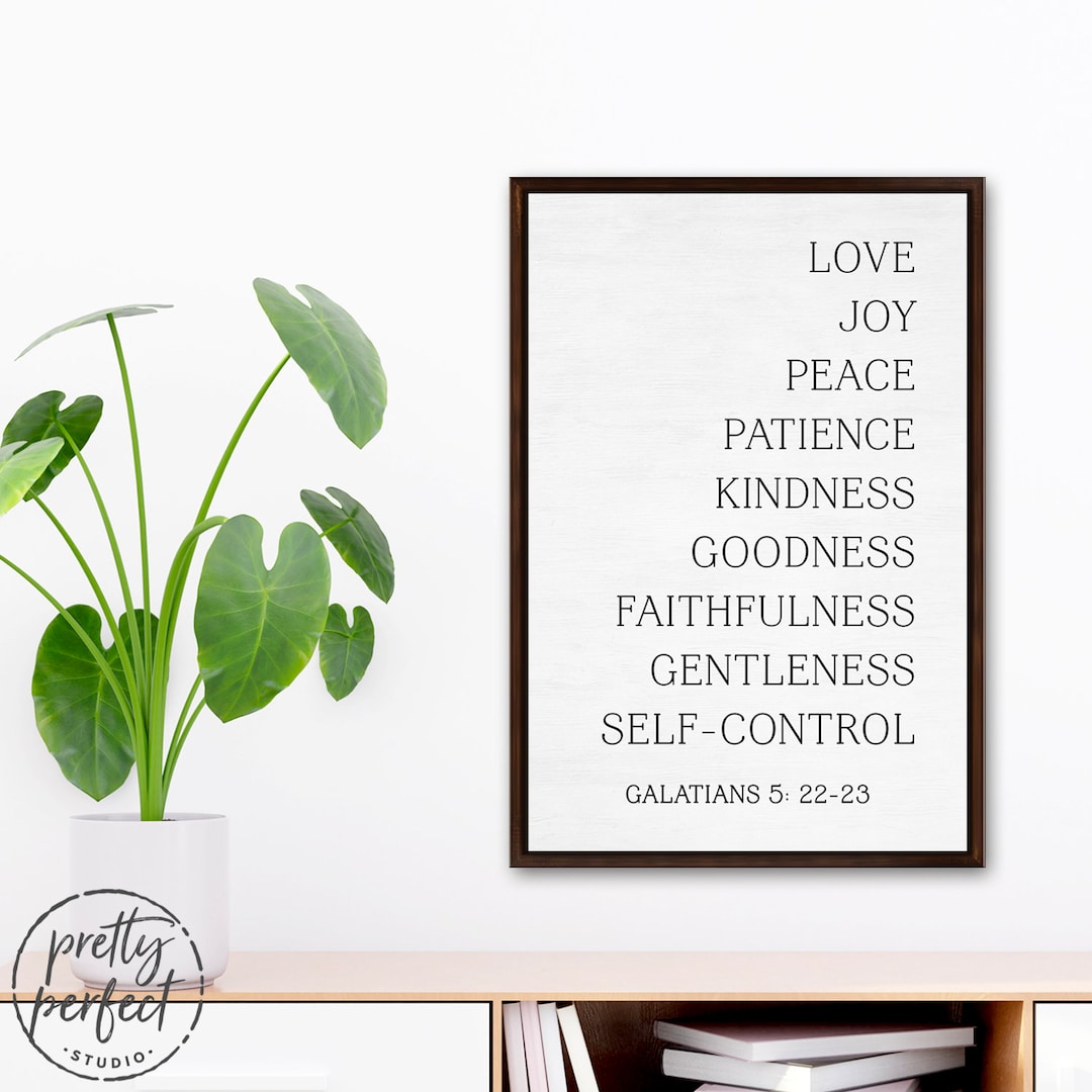 Fruit of the Spirit Wall Art | Galatians 5 22 23 | Fruit of the Spirit ...