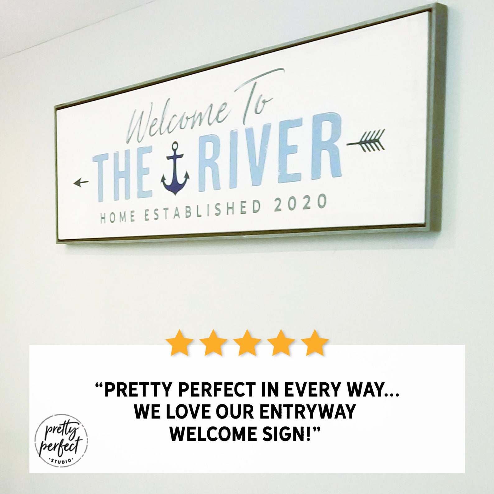 Personalized River House Sign River House Signs Etsy