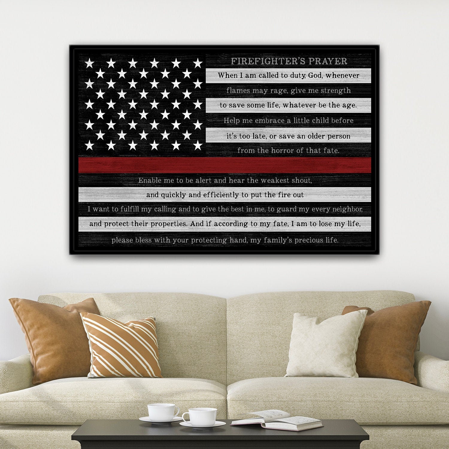 Firefighter Graduation Gift | Firefighter Prayer | Fireman Gift | Thin ...
