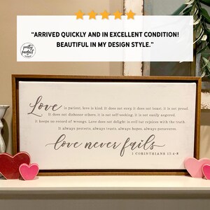 Love is Patient Love is Kind | 1 Corinthians 13 Sign | Love Never Fails ...